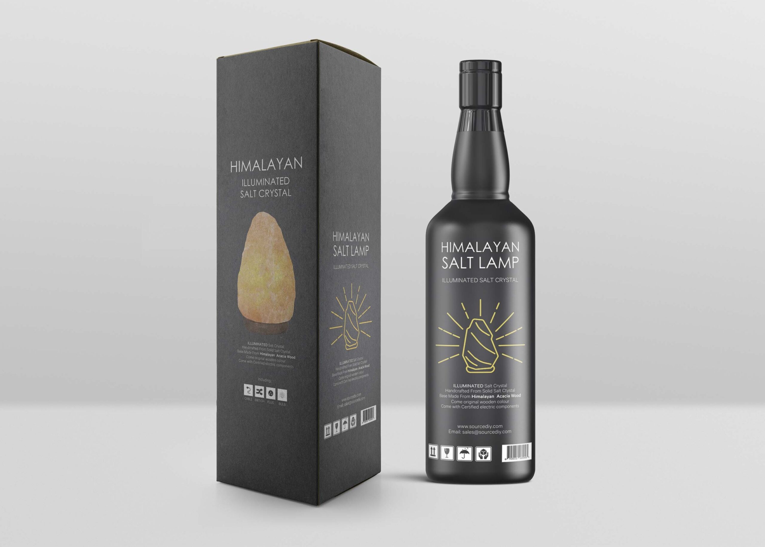 Download Black Wine Bottle Mockup