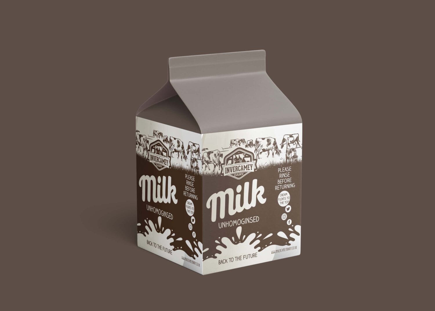 Milk Packet Branding Mockup