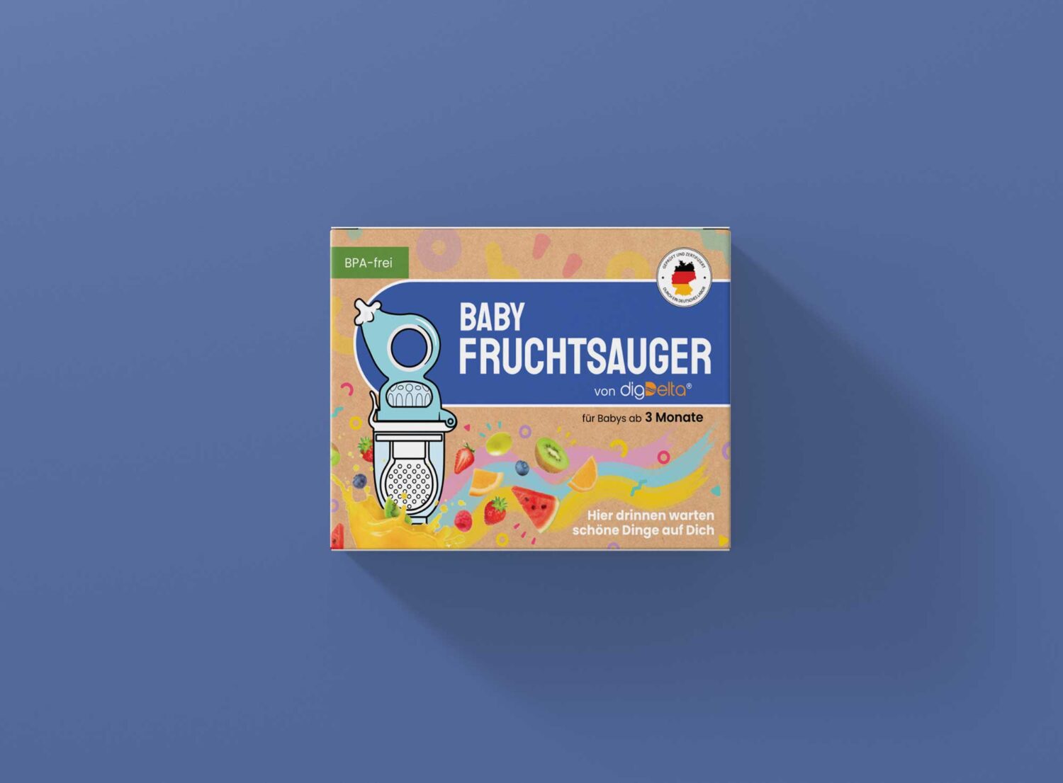 Baby Pacifier Packaging Box Mockup
