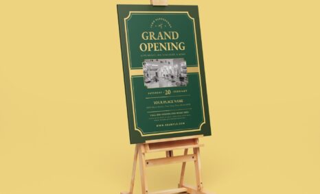 Opening Poster Design Template