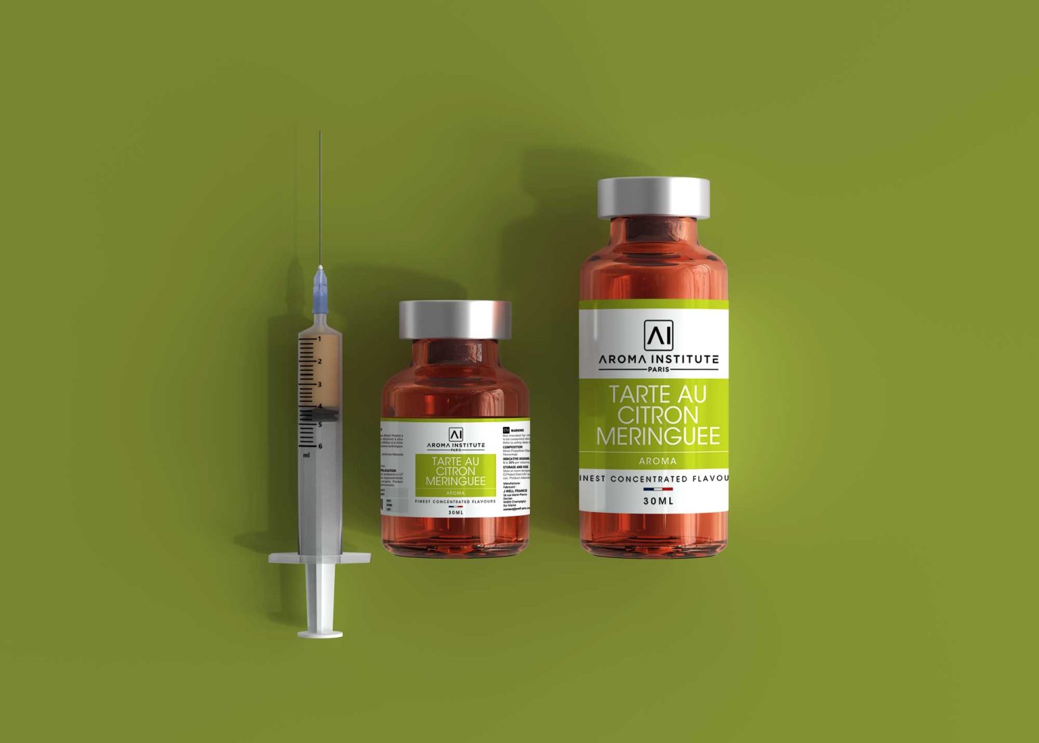 COVID-19 Coronavirus Vaccine Injection Bottle Mockup