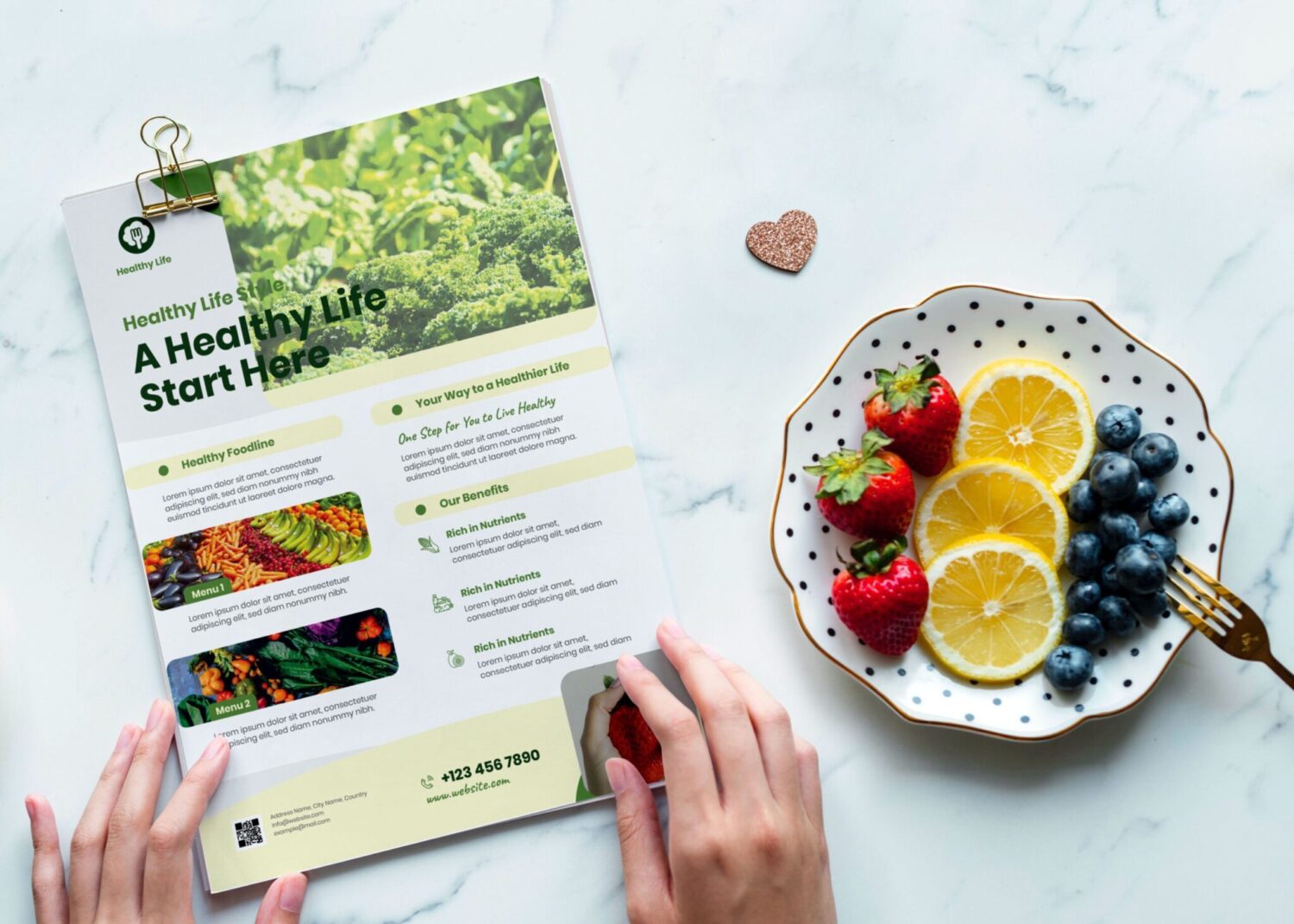 Organic Food Flyer Template 2020