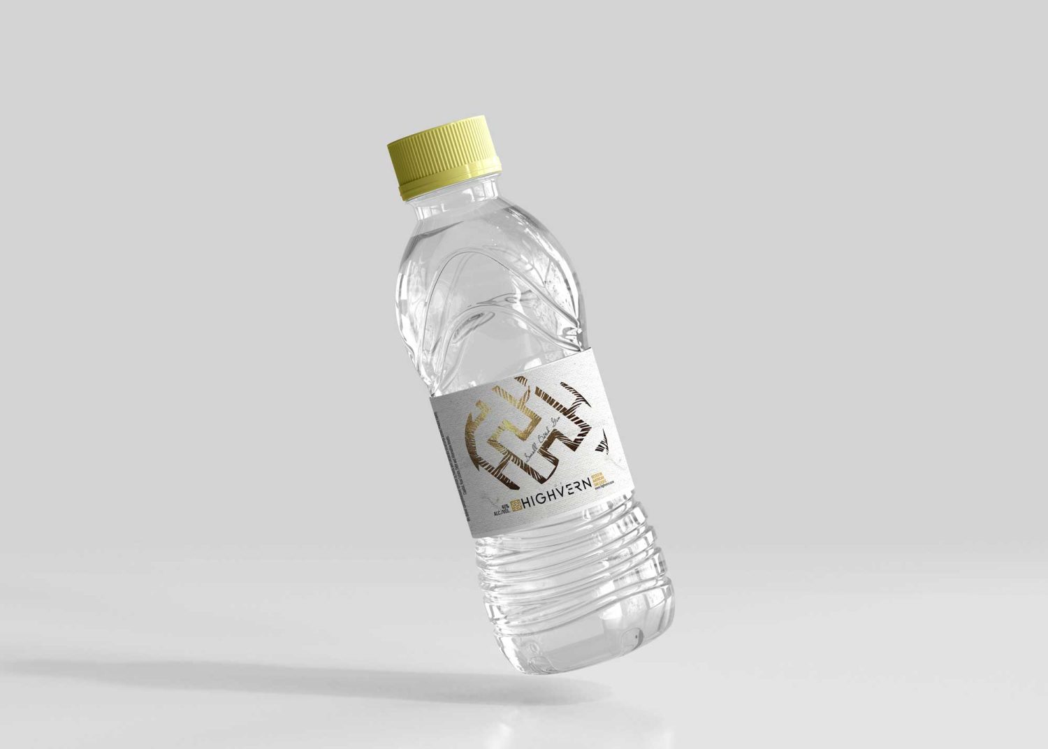 Premium Mineral Water Bottle Psd Mockup