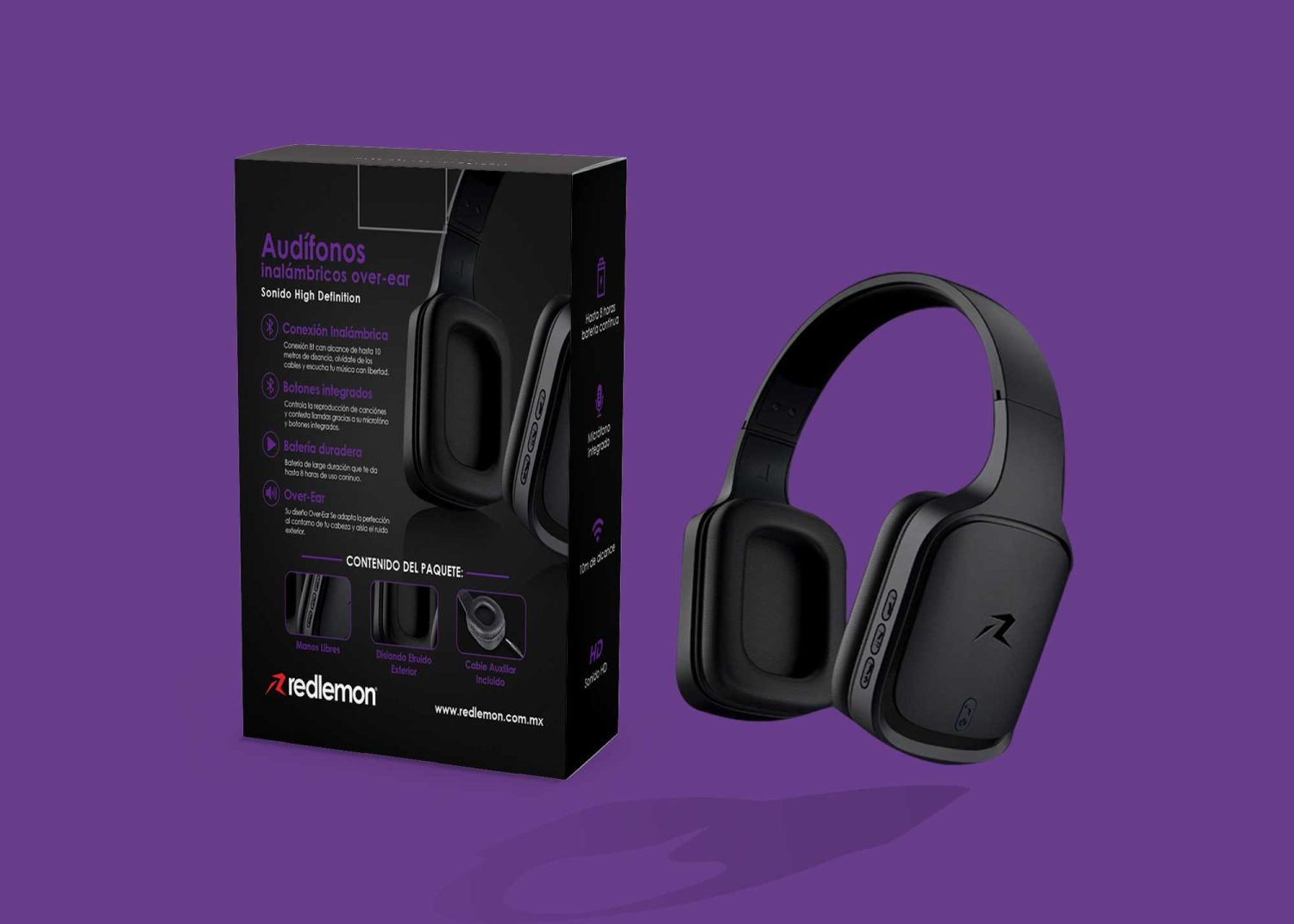 High Definition Headphone Packaging Mockup