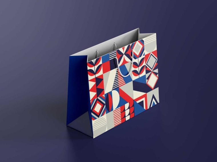 Mall Paper Shopping Bag Mockup