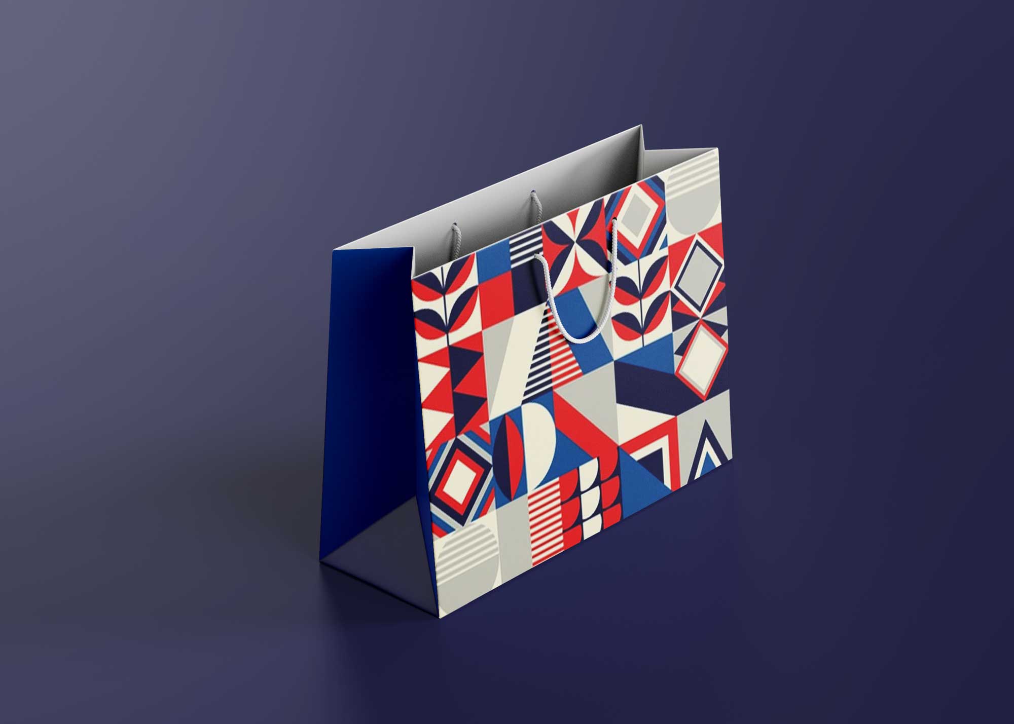 Mall Paper Shopping Bag Mockup