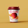 Mango juice Cup Label Mockup