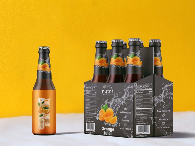 Fruit Beer Packaging Mockup