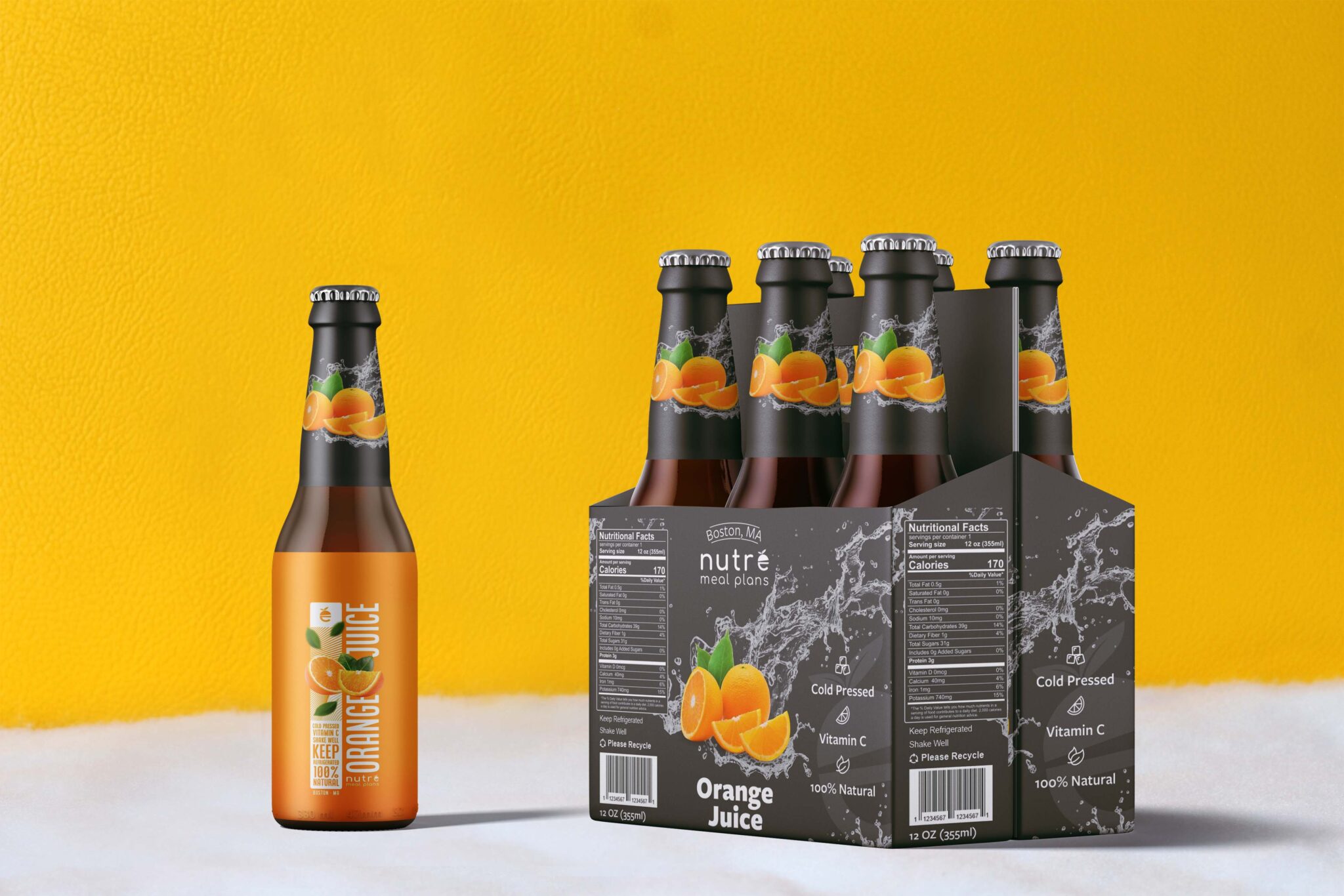 Fruit Beer Packaging Mockup
