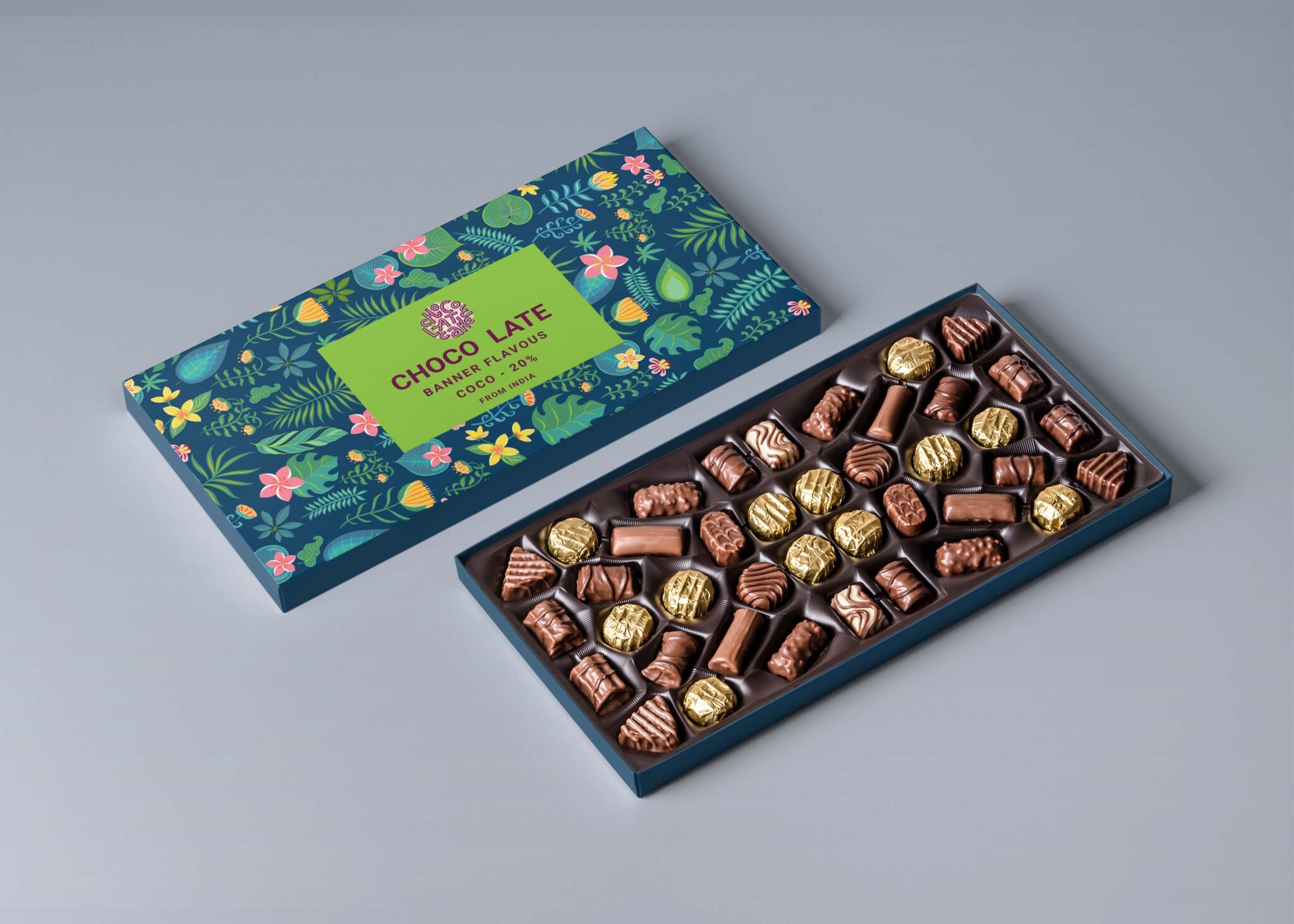 Chocolate Brand Packaging Mockup