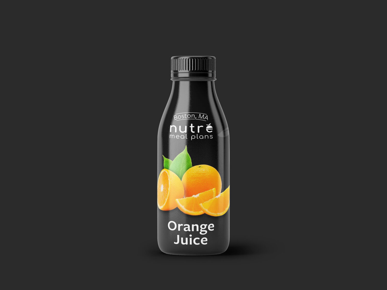 Orange Bottle Mockup