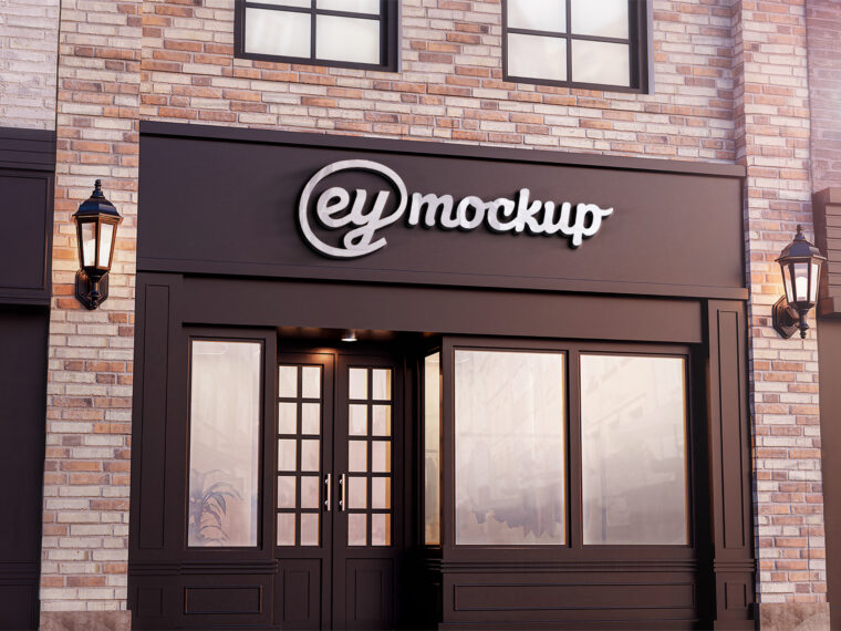 eymockup Shop Logo Mockup