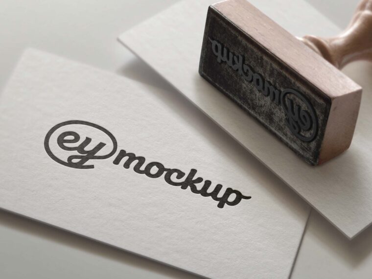eymockup Stamp Logo Mockup