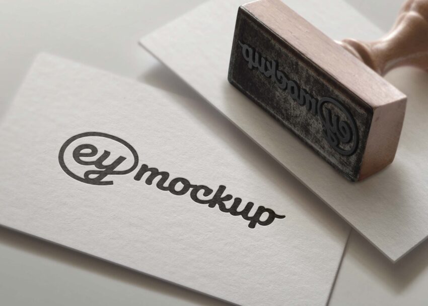 eymockup Stamp Logo Mockup