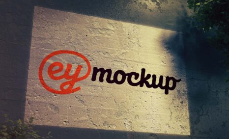 Wall Light Logo Mockup