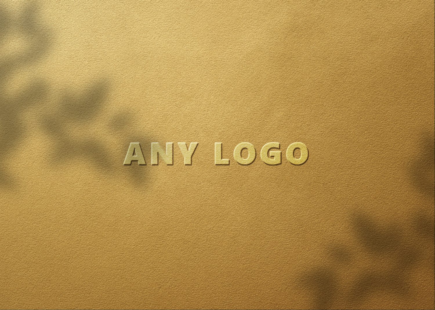 Gold Embross Logo Mockup