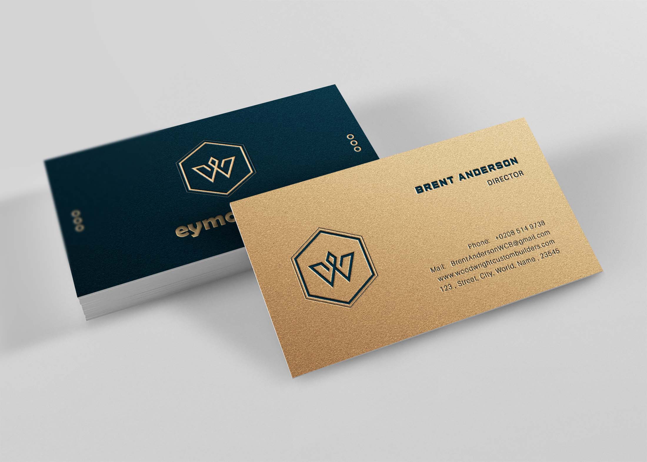 Beautiful Business Cards Mockup For Presentation