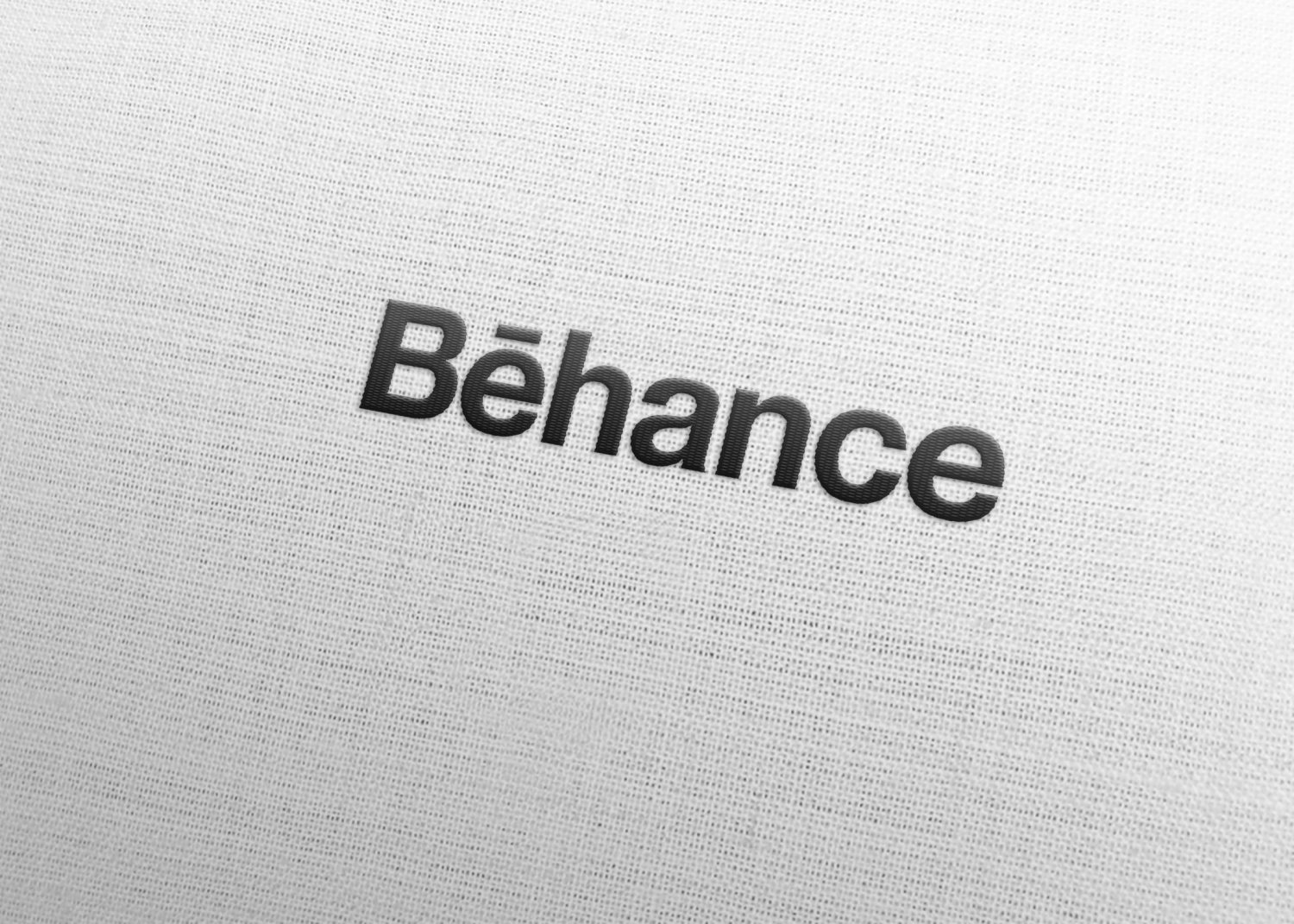 behance Free Fabric Logo Mock-up