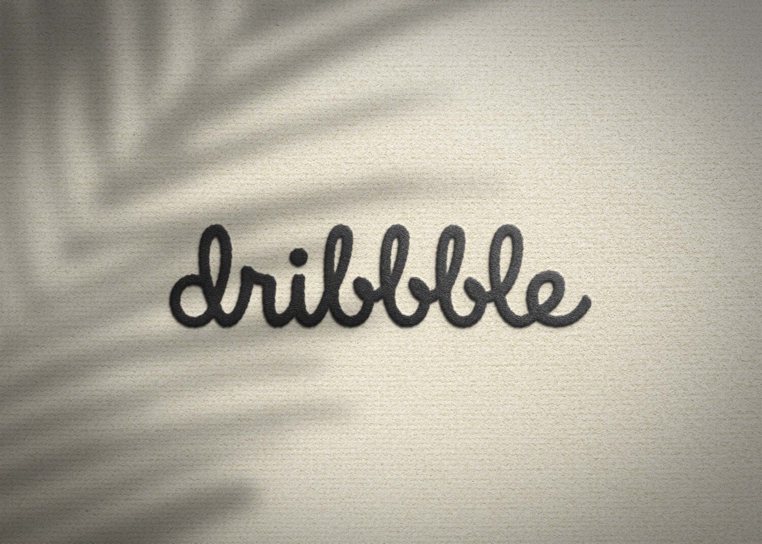 Dribbble Embroidery Logo Mockup
