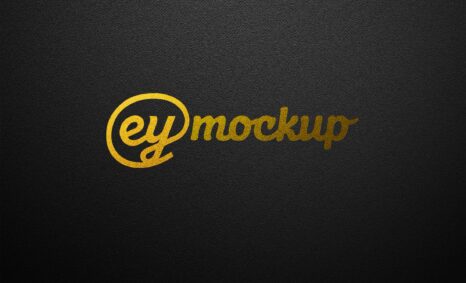 eymockup Gold Foil Logo Mockup