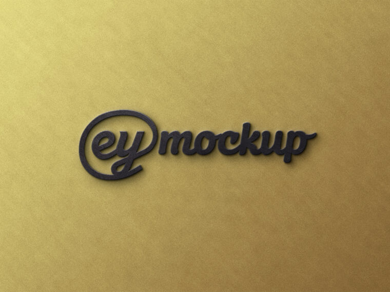 Eymockup Bold 3D Logo Mockup