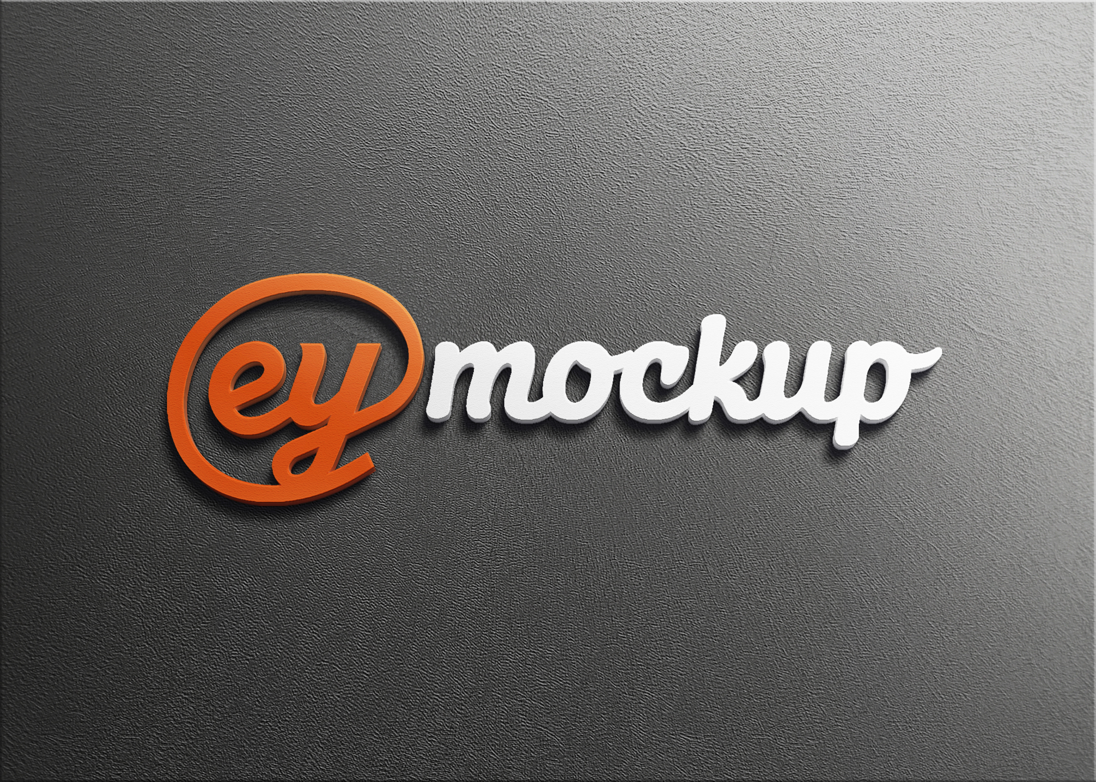 eymockup Free Clean 3d logo mockup