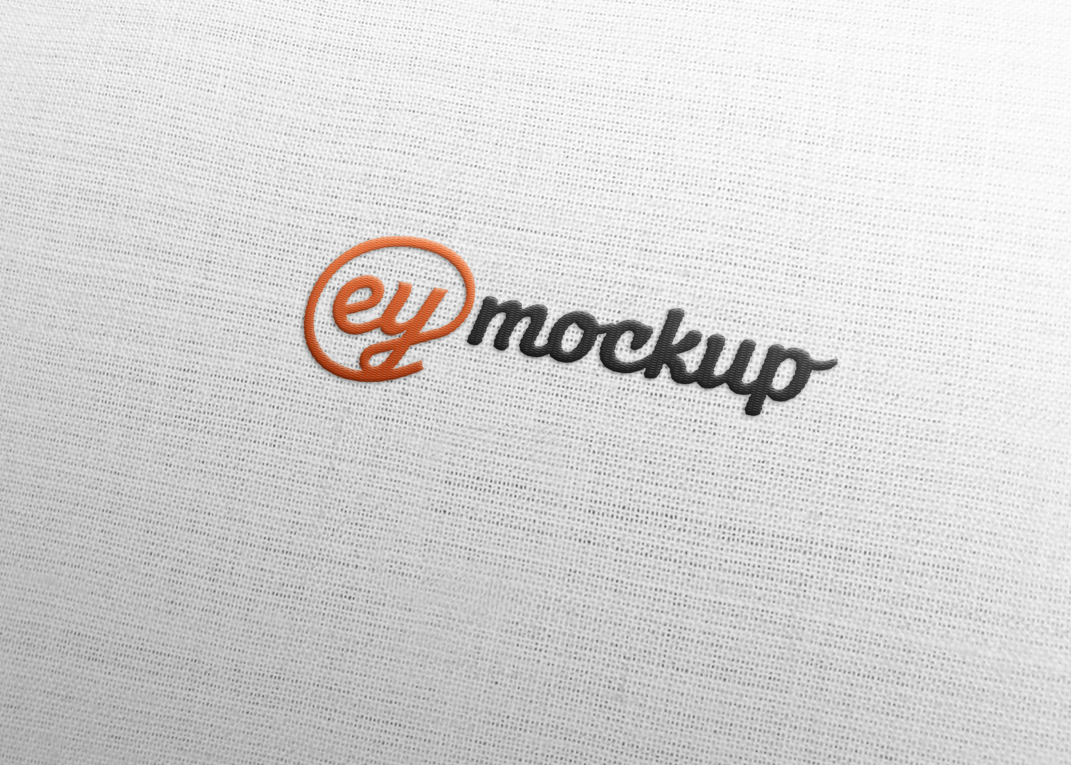 eymockup Free Fabric Logo Mock-up