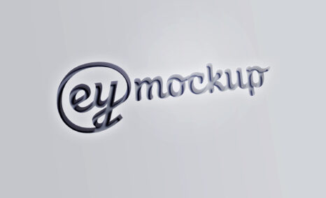 eymockup Laser Cut Logo Mockup