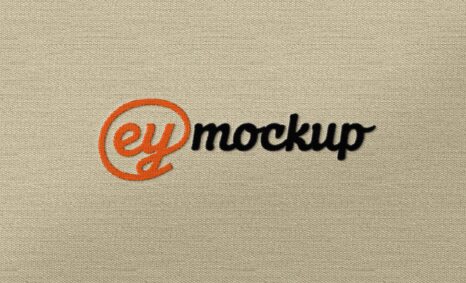 eymockup Plain Embroidery Logo Mockup
