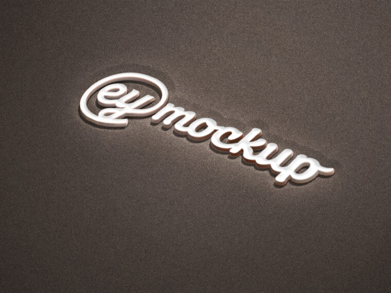eymockup Simple 3D Logo Mockup