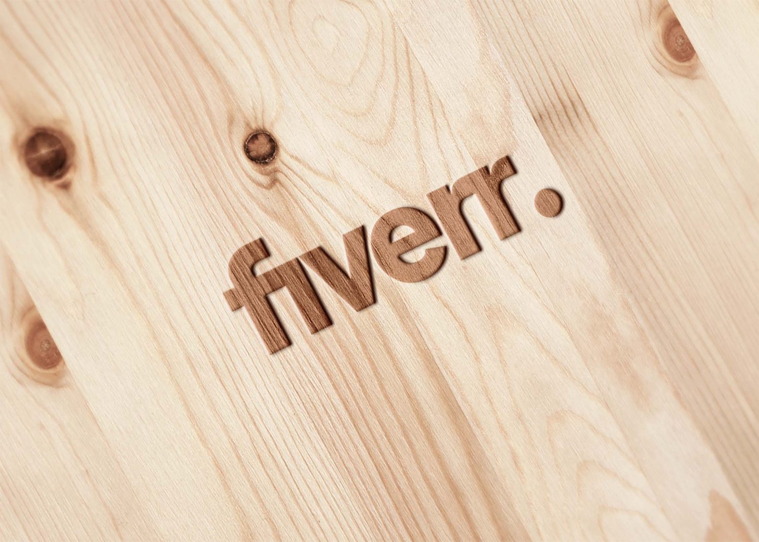 Fiverr Burn Wood Logo Mockup