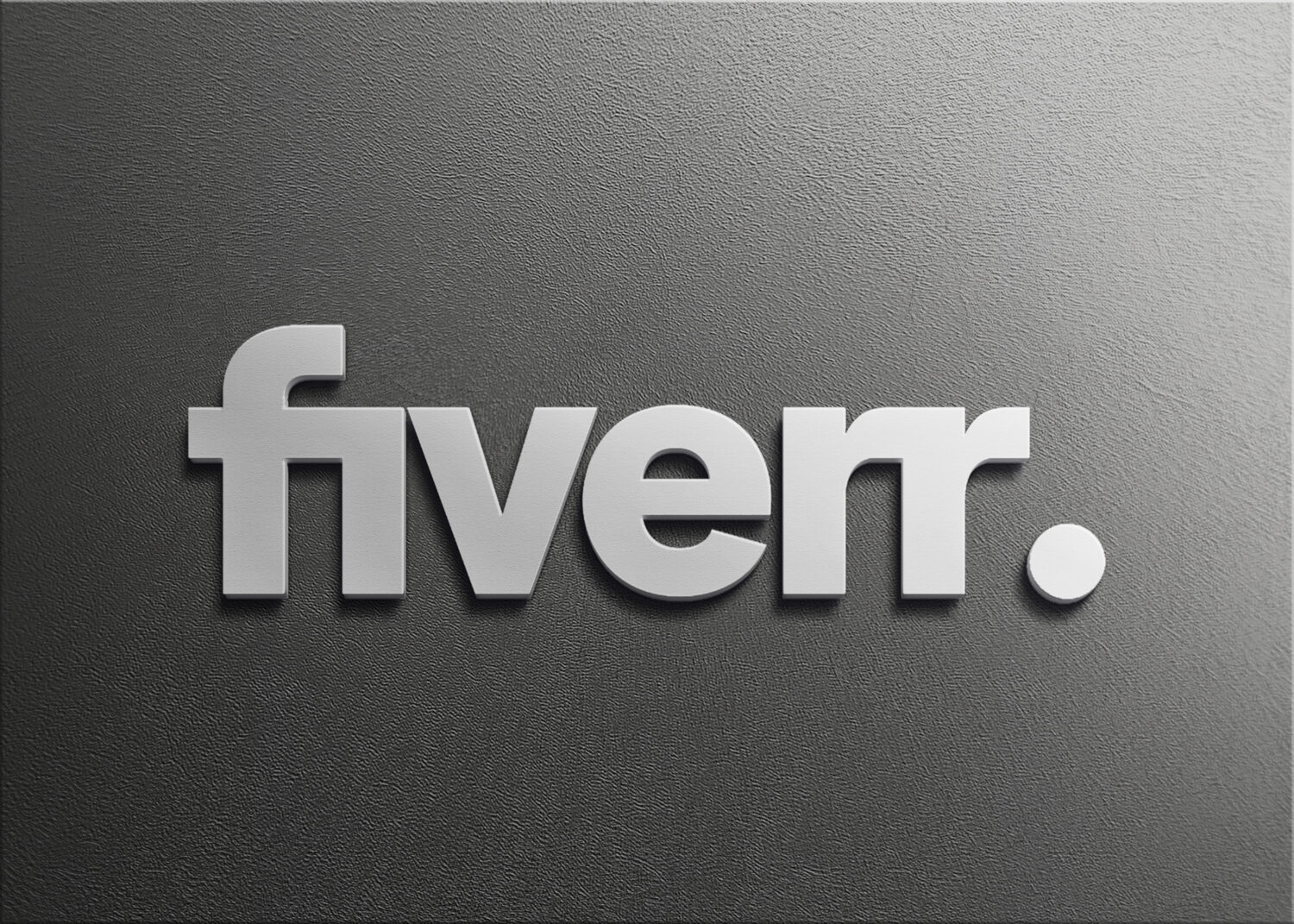 fiverr Free Clean 3d logo mockup
