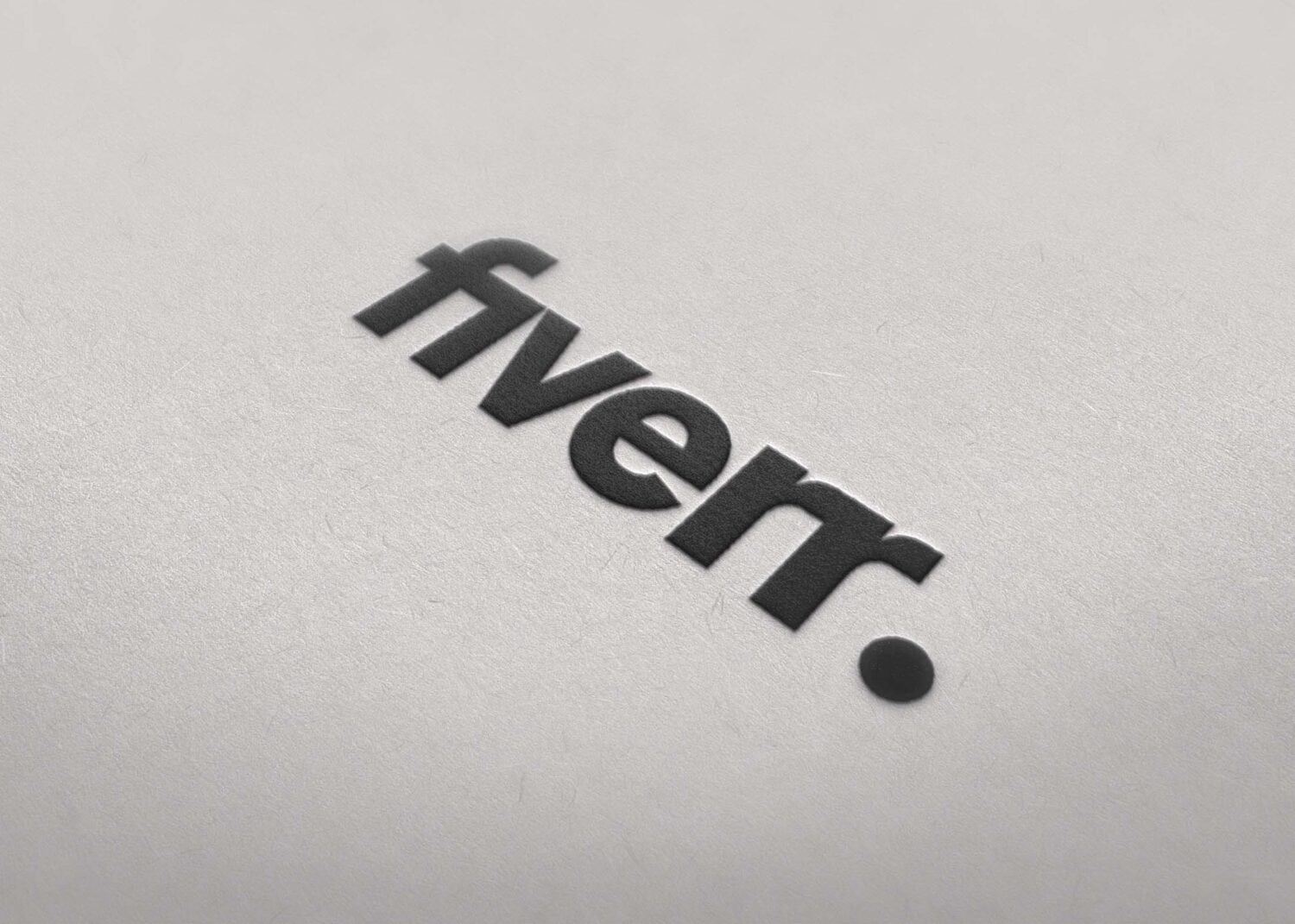 Fiverr Embross Logo Mockup
