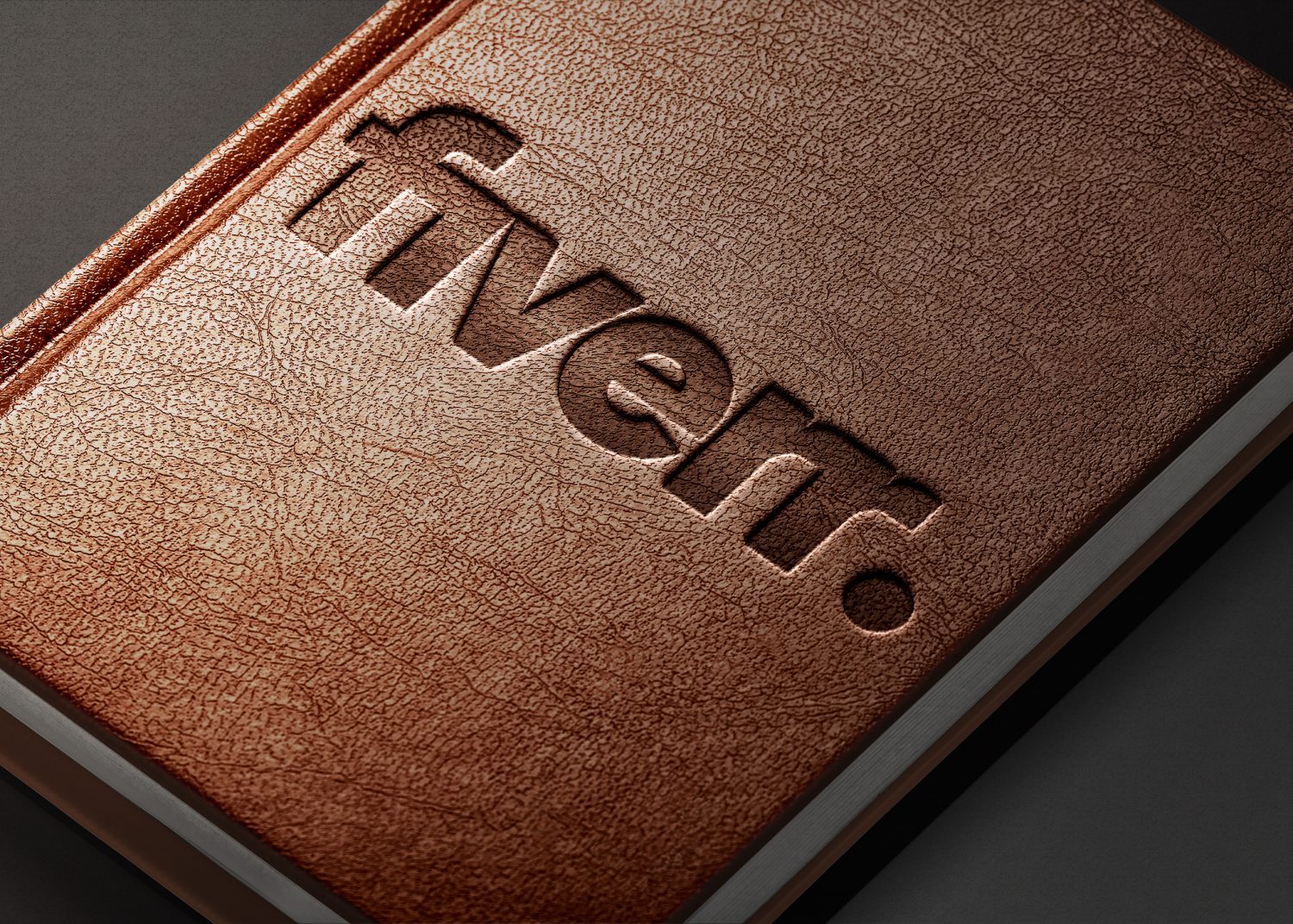 Fiverr Leather Embossed Logo Mockup