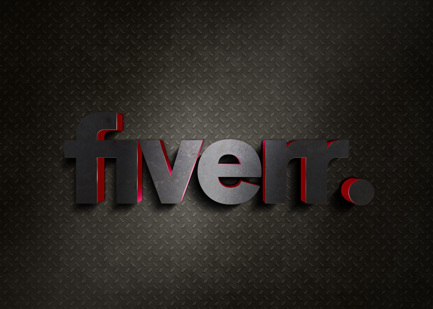 fiverr Light 3D PSD Logo Mockup