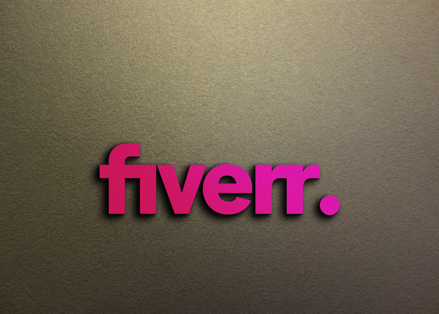 Fiverr Free PSD 3D Logo Mockup