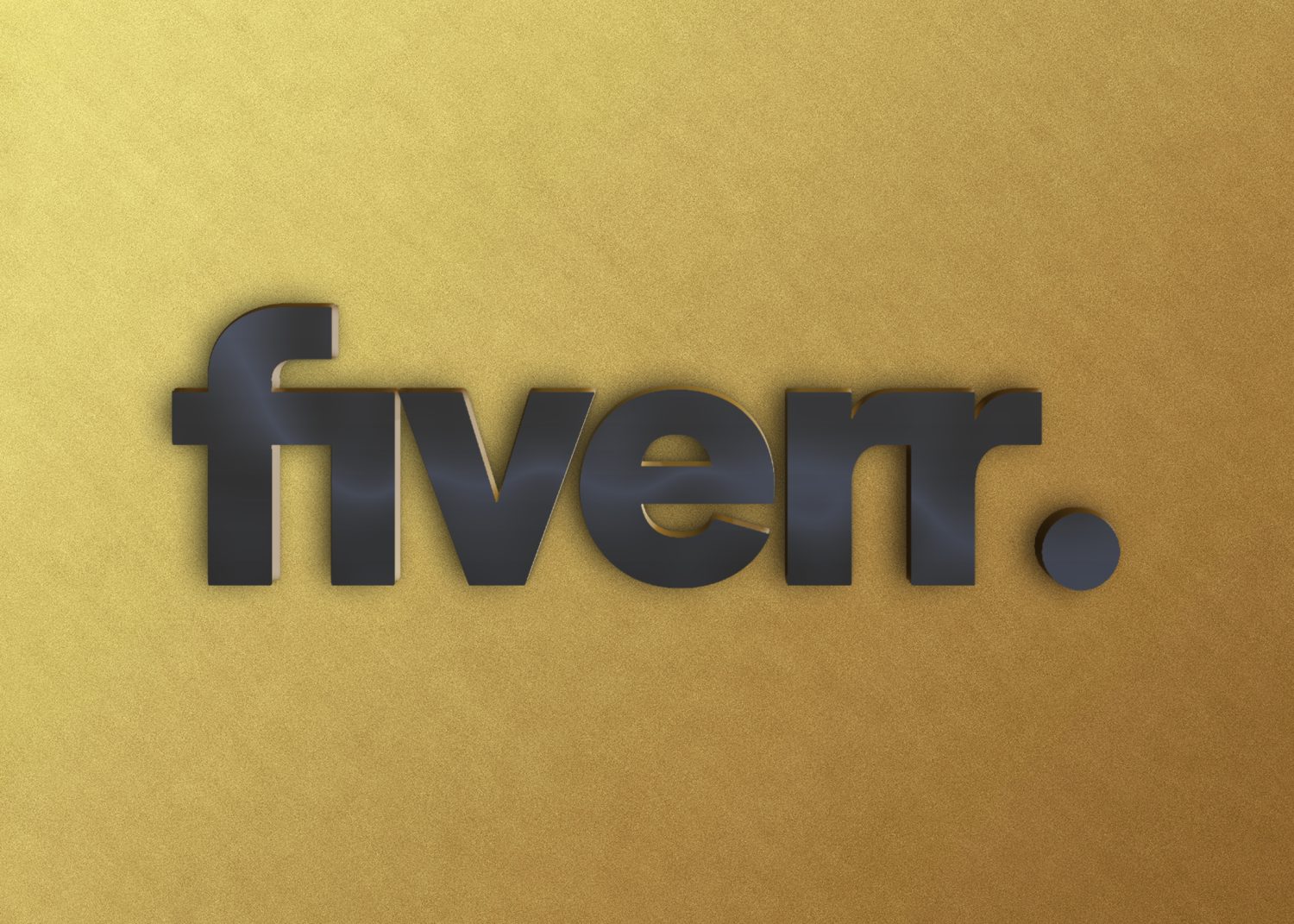 fiverr Free Plain 3D Logo Mockup