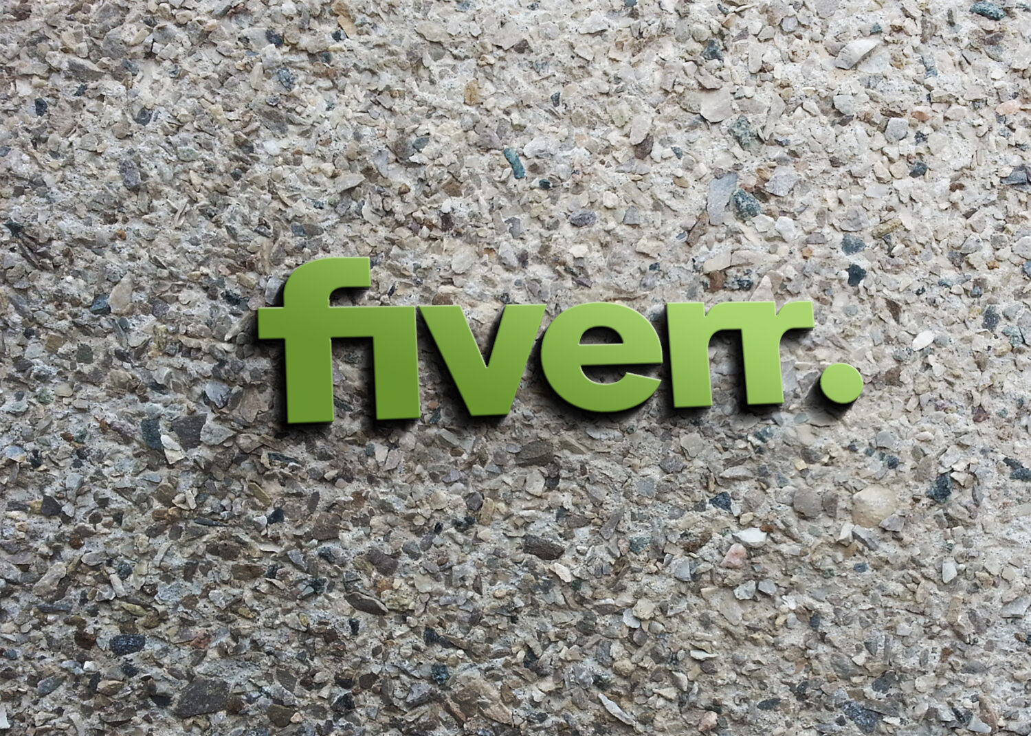 Fiverr Realistic 3D Logo Mockup