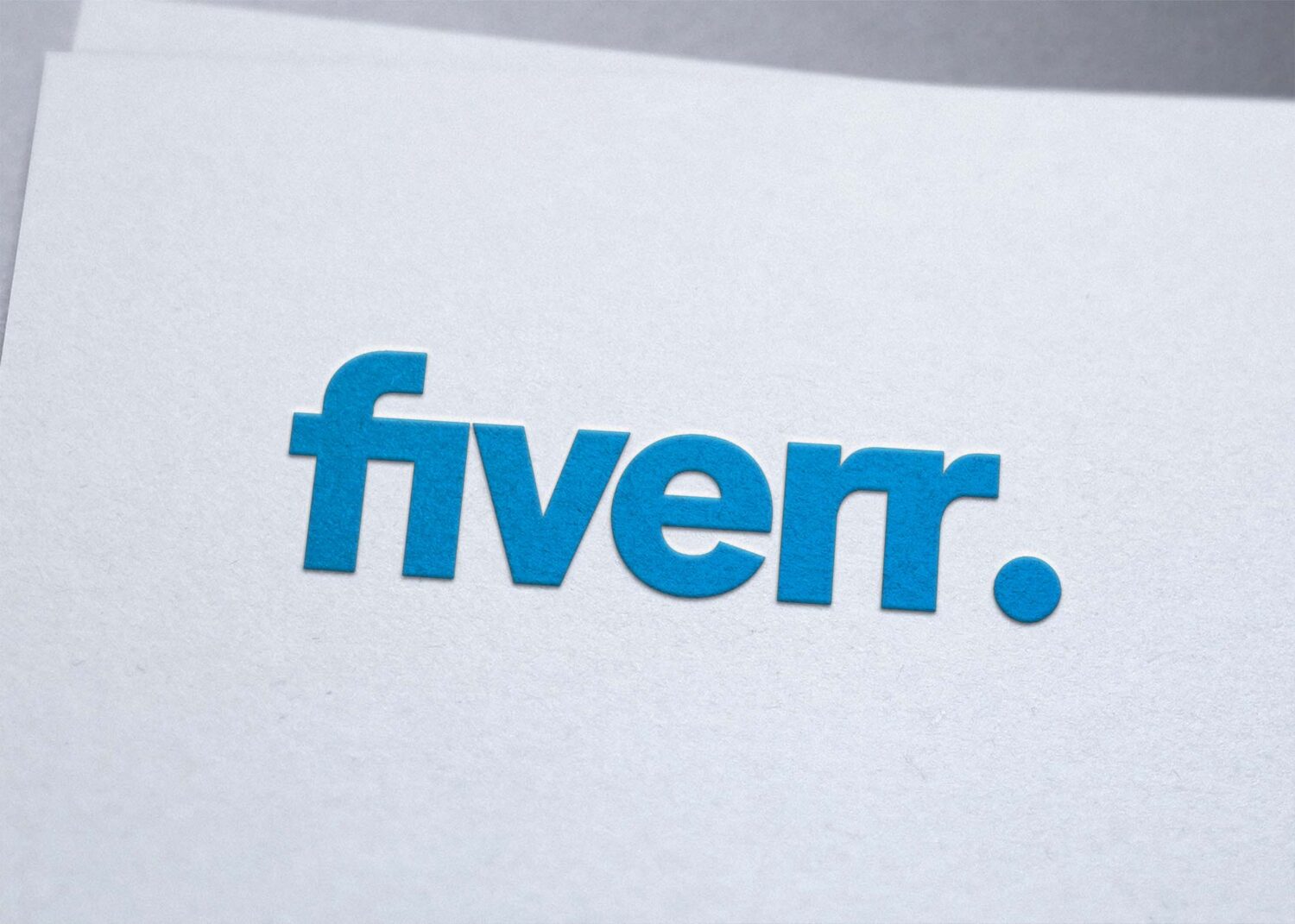 fiverr Realistic Embross Logo Mockup