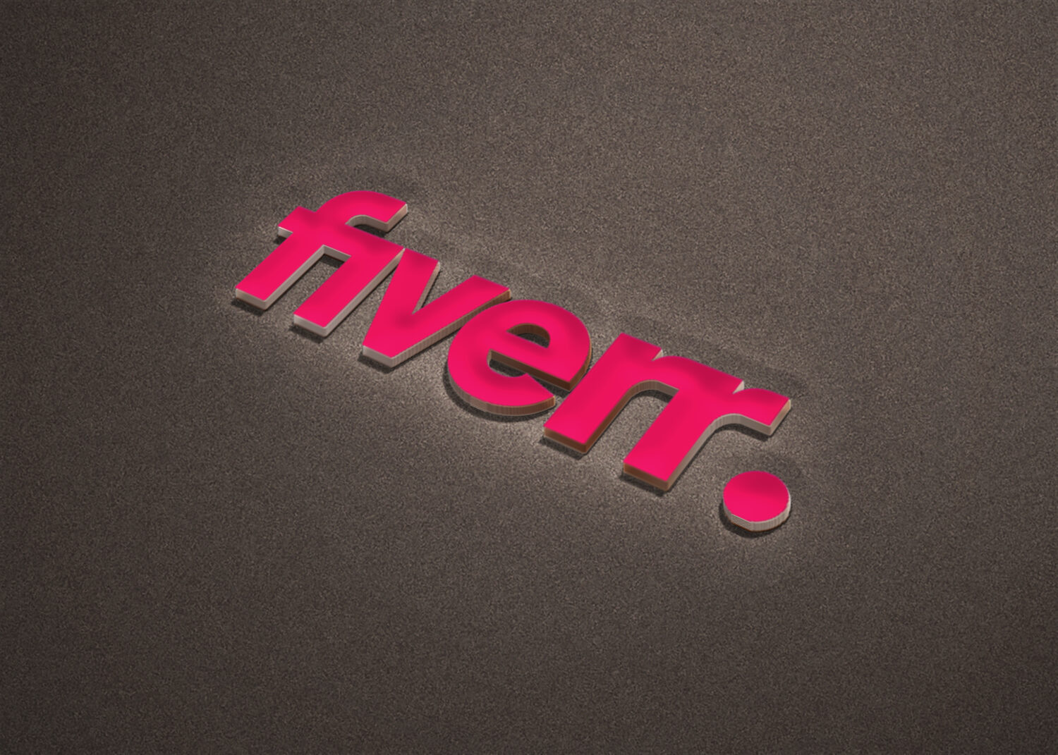fiverr Simple 3D Logo Mockup