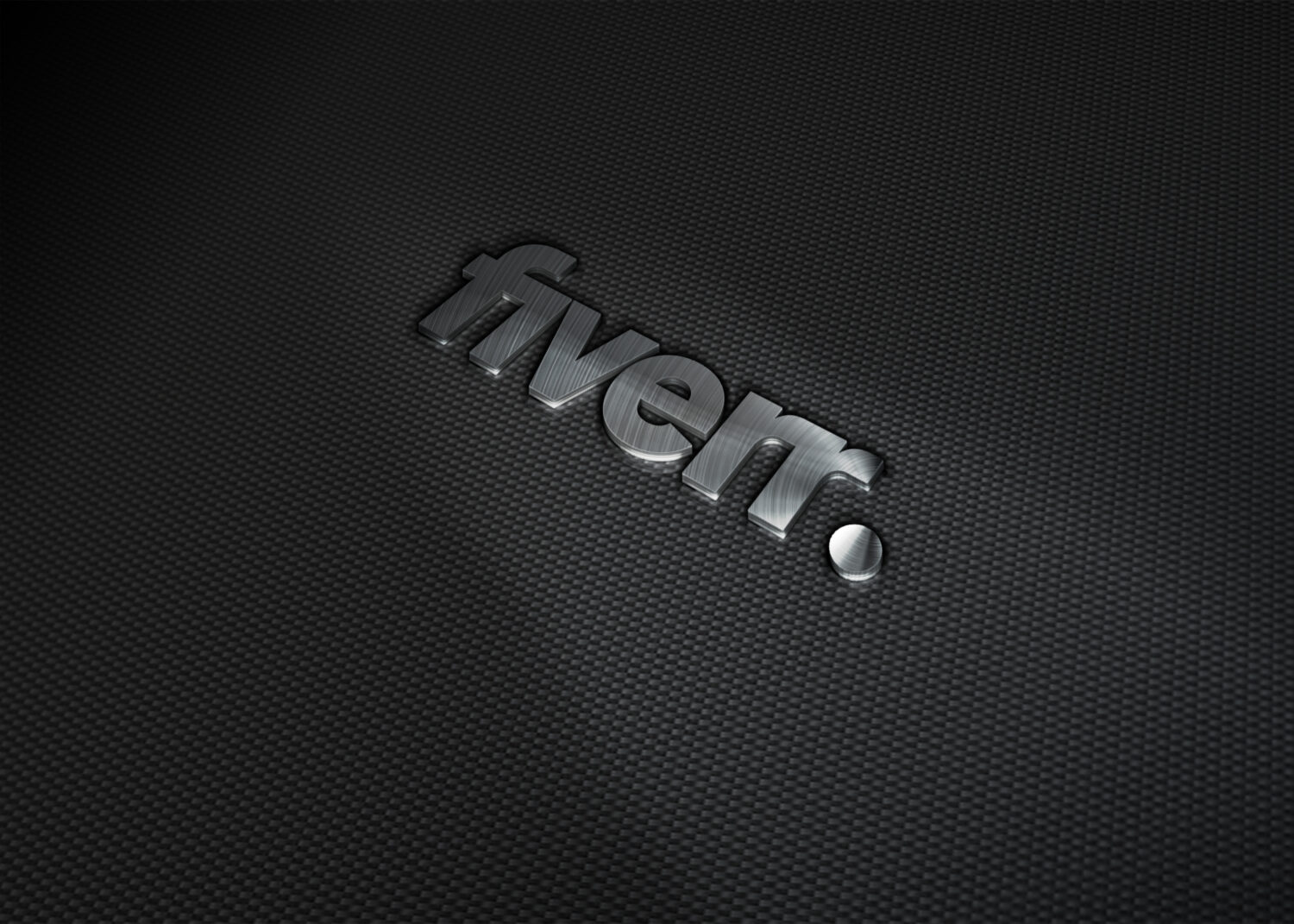 Fiverr Steel 3D Logo Mockup
