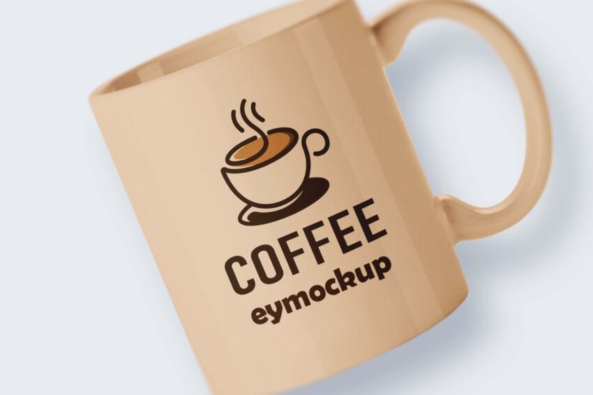 Free Coffee Mug Label Mockup