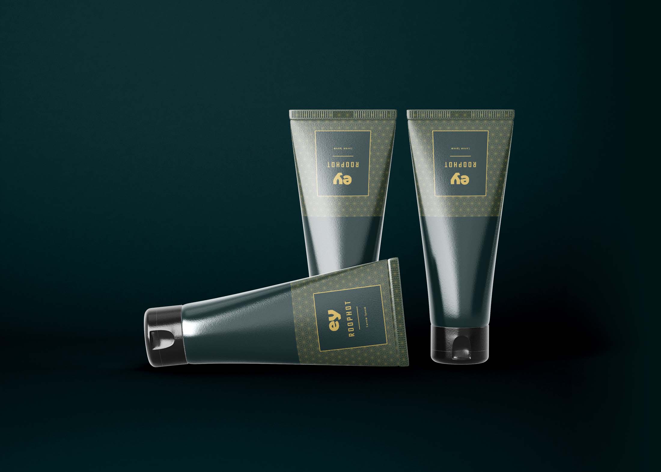 Free Cosmetic Packaging Tube Mockup