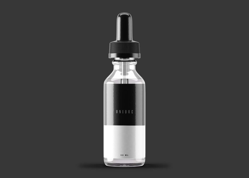 Free Download Dropper Bottle Mockup