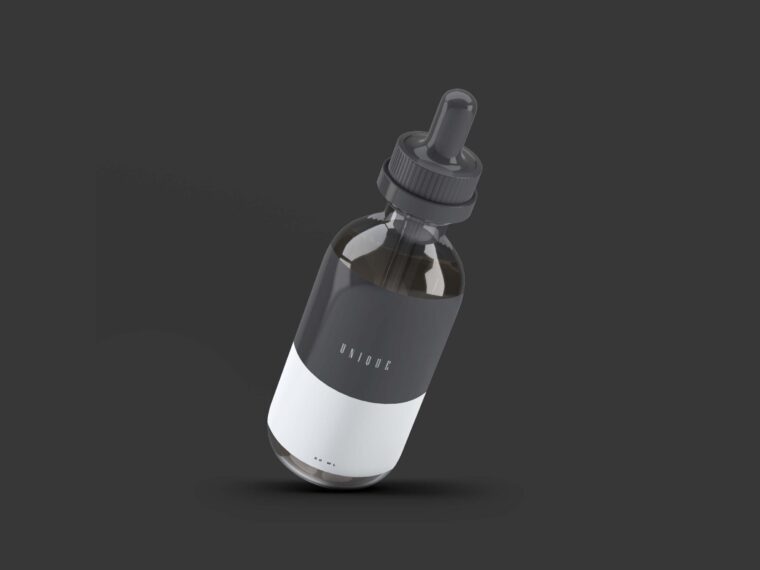 Free PSD Dropper Bottle Mockup