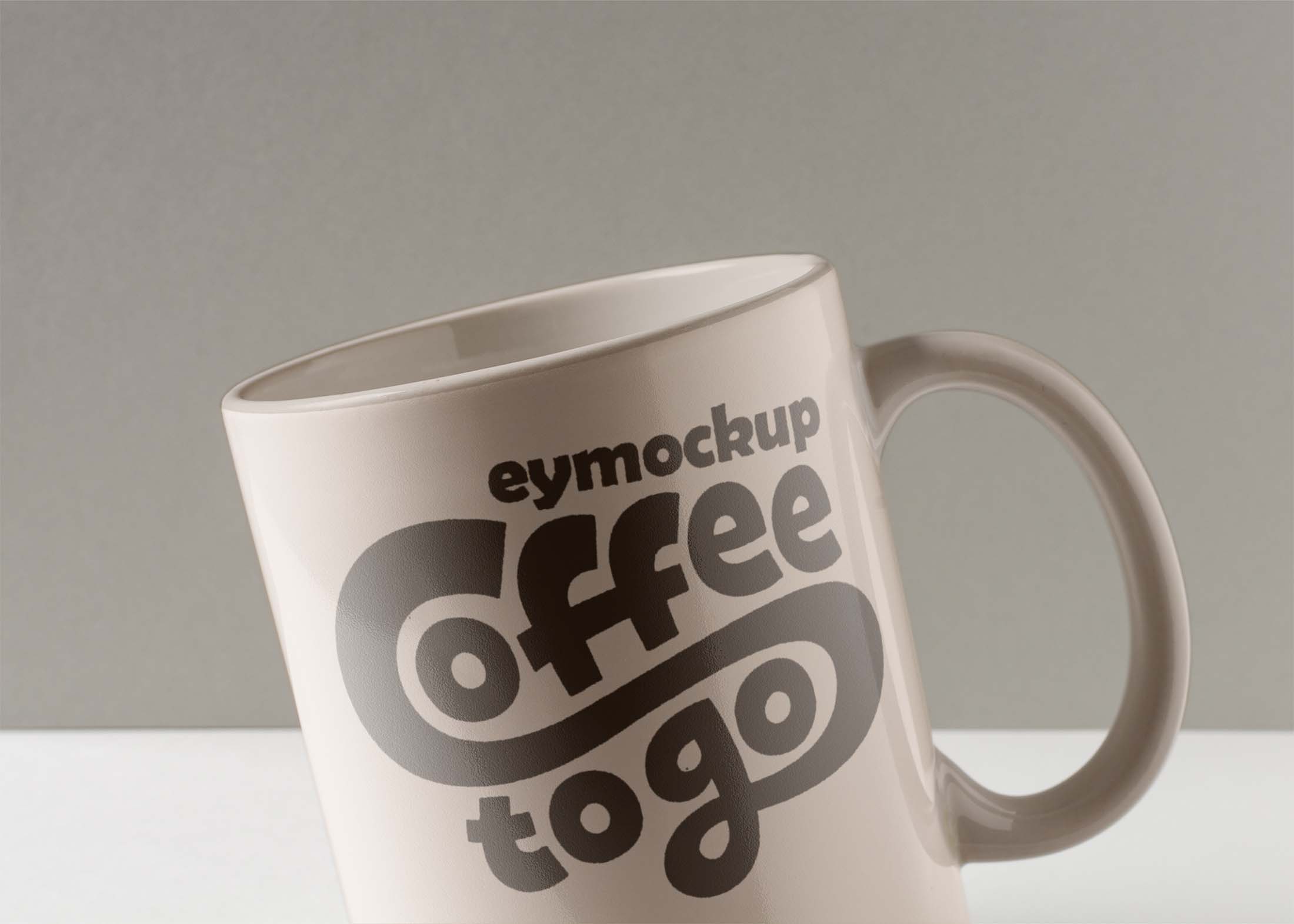 Free Realistic Coffee Mug Mockup