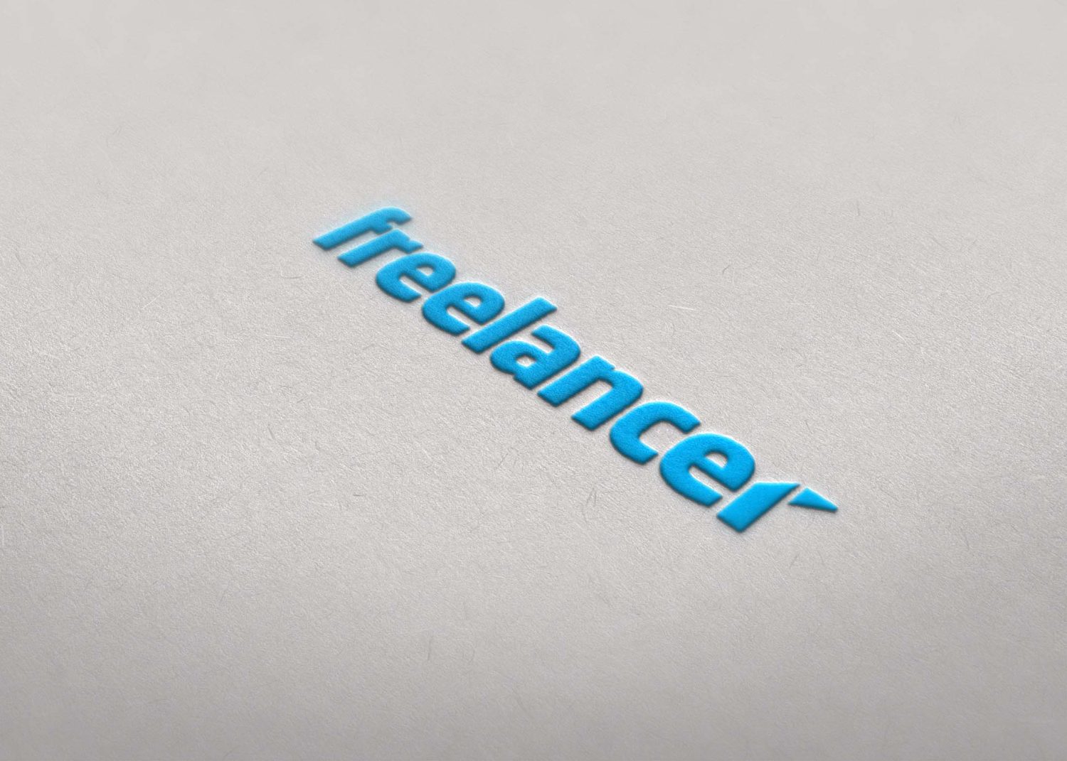 Freelancer Embross Logo Mockup