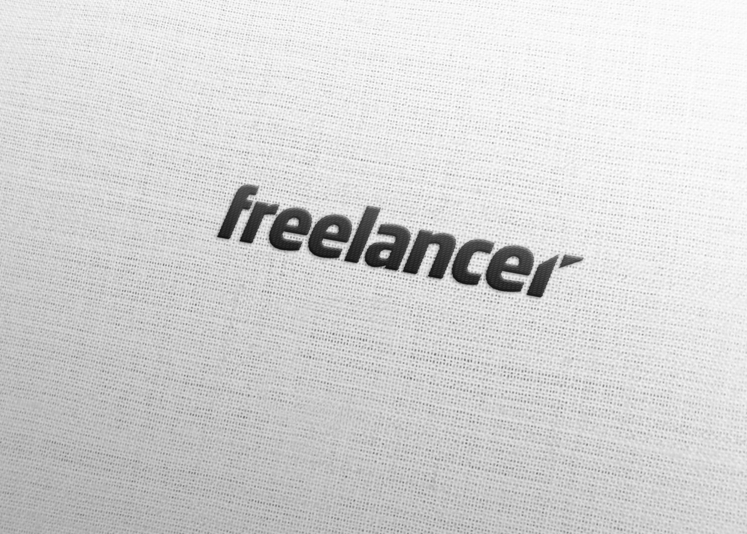 freelancer Free Fabric Logo Mock-up