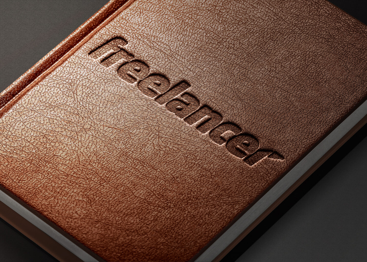 Freelancer Leather Embossed Logo Mockup