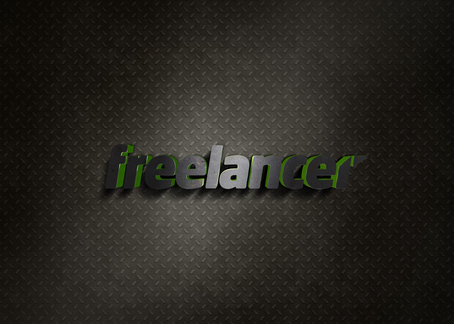 freelancer Light 3D PSD Logo Mockup